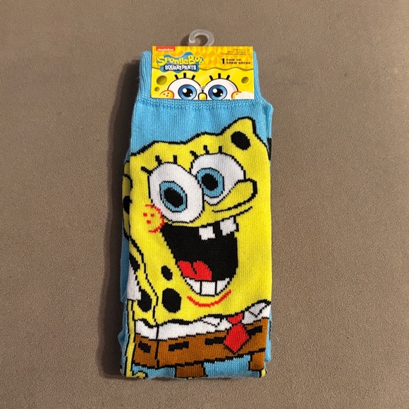 SpongeBob SquarePants Socks - Yellow and Blue - Picture 1 of 3
